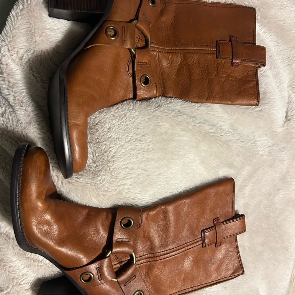 Tommy Hilfiger Cream Ankle Boots like new 7.5 - Picture 3 of 7